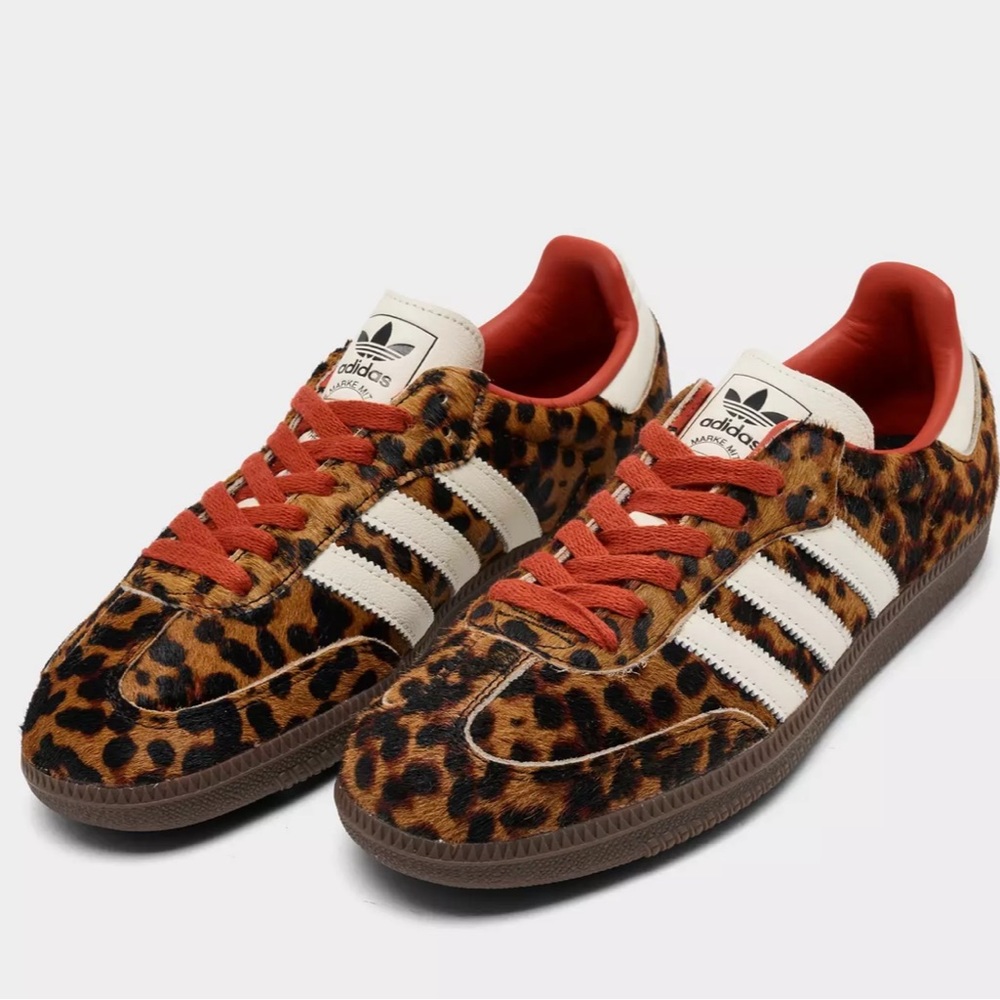 NWT Adidas Samba, Leopard Print